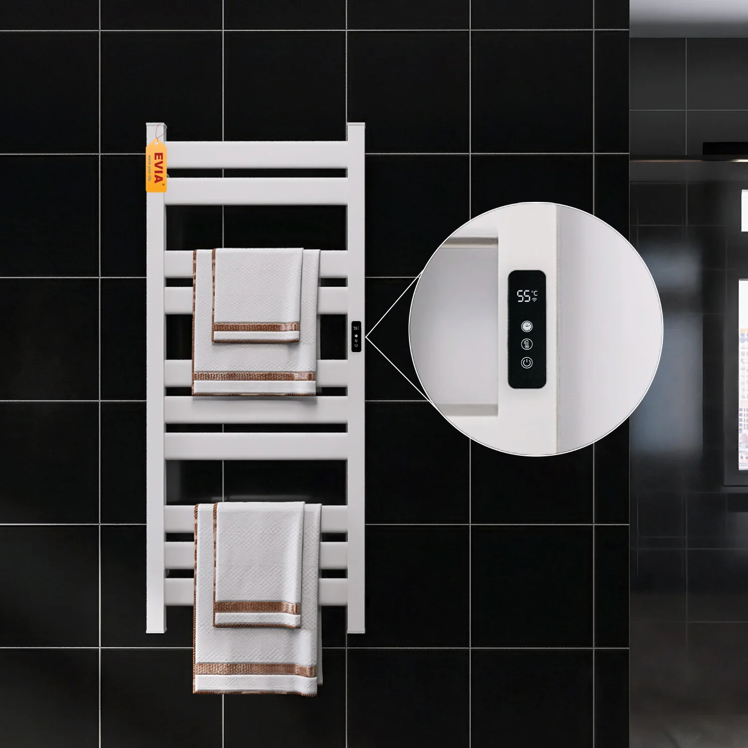 EVIA popular incredibly china cheap big family thermostat electric smart Towel dryer