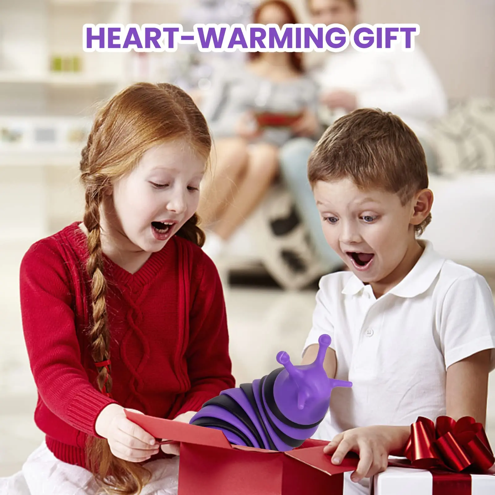 2023 New! Fidget Slug Fidget Toy on Tiktok Anti-stress Decompression Caterpillar Inchworm Articulated Stretch Slug Toys