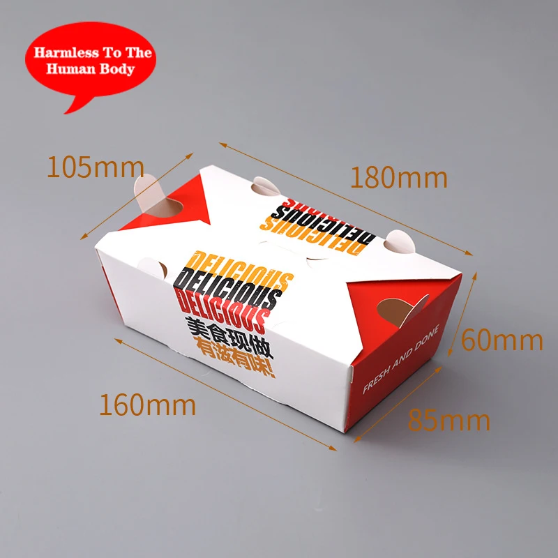 OWNFOLK Customized fried chicken box disposable French fries chips  fast food packaging containers paper box