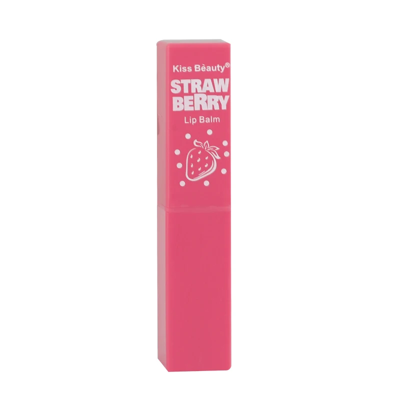 3 in 1 Lip Care Set Lip Scrub Remove Dead Skin Brighten Strawberry Lip Balm Moisturizing