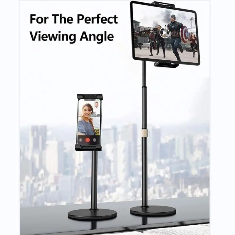 Universal aluminum foldable adjustable flexible desk tablet holder stand phone for ipad holder for bed