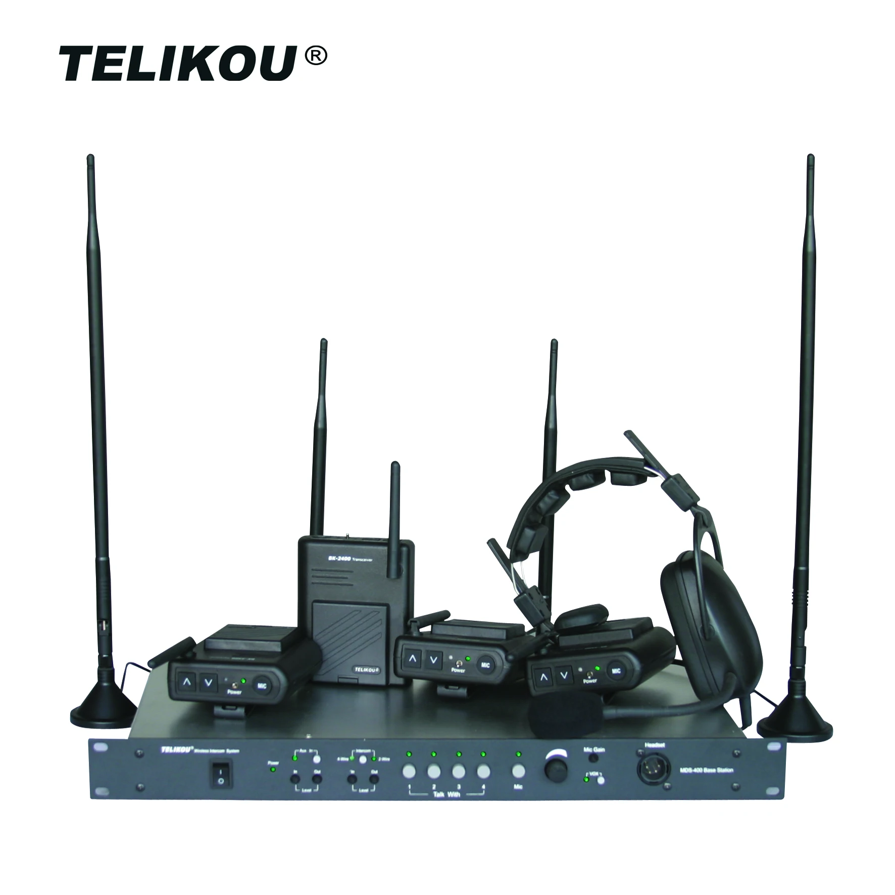  Telikou TM-800 экранное меню Восьмиканальный дуплексный режим телевизионная станция студии вещания Ван шоу футбольный арбитр домофонная