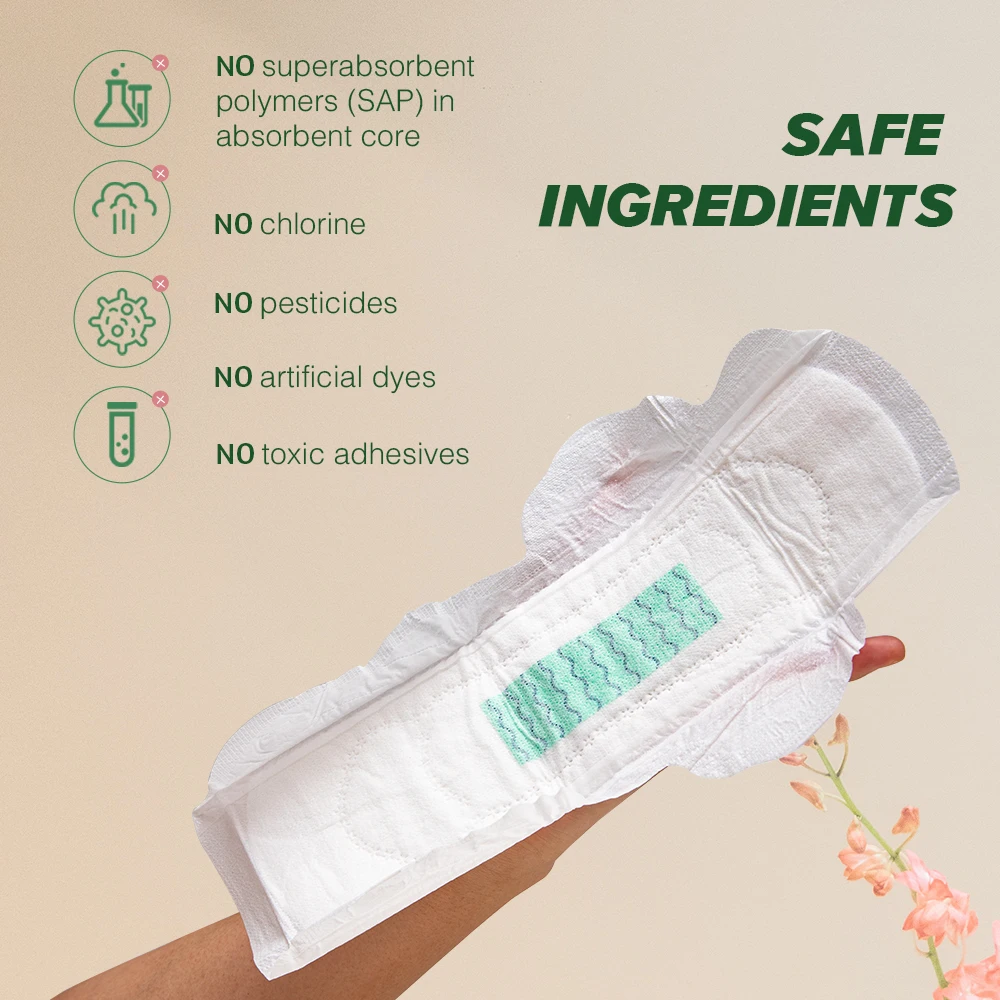 Feminine Hygiene Ladies Sanitary Napkin 290mm Organic Vietnam Sanitary Pads