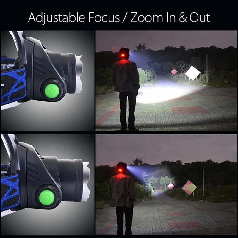 Ningbo Factory USB Charging Sensor LED Light Headlamp Rechargeable Waterproof Camping LED Head lamp Sensor Headlamp