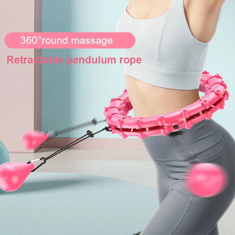 High quality fitness smart weighted lose exercise detachable portable sports new mobile gym fitness hula hoops for adults