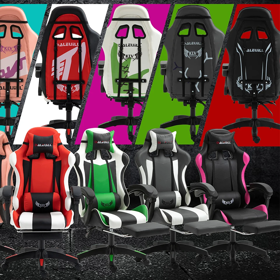 Office Furniture Computer Cadeira Silla Gamer Chairs Ergonomic Swivel Chaise Gaming Chair with Footrest