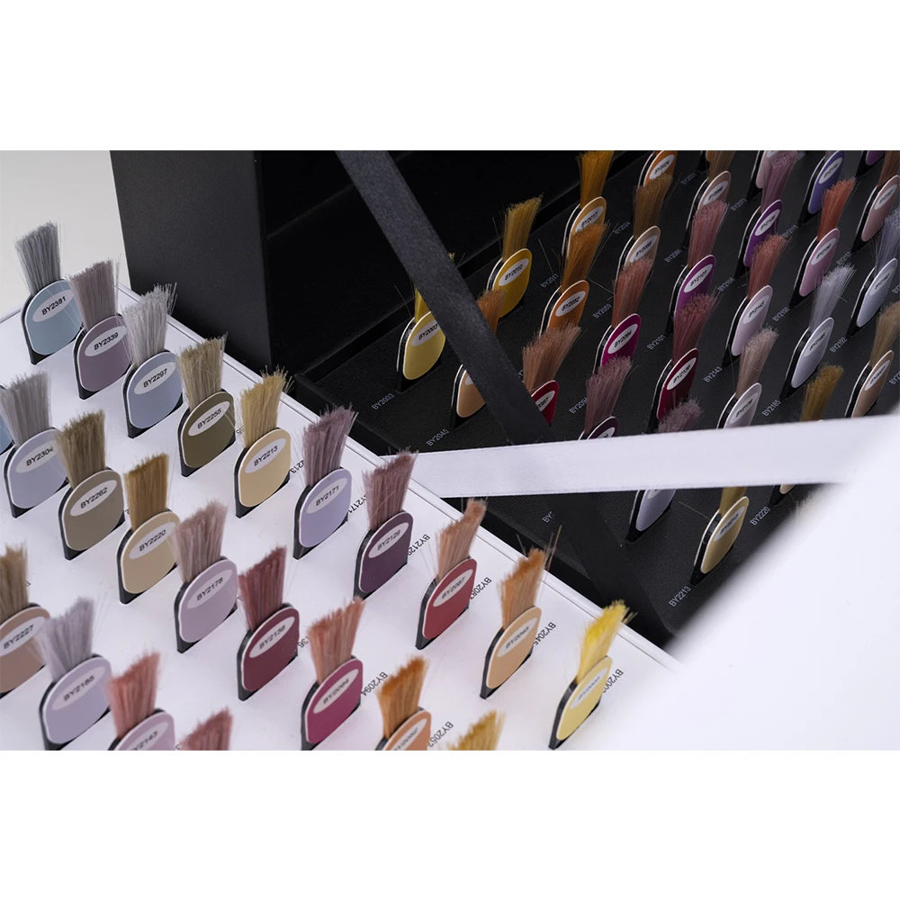 new arrival MOQ 100 pcs hair color swatch chart hair dye palette color chart for salon