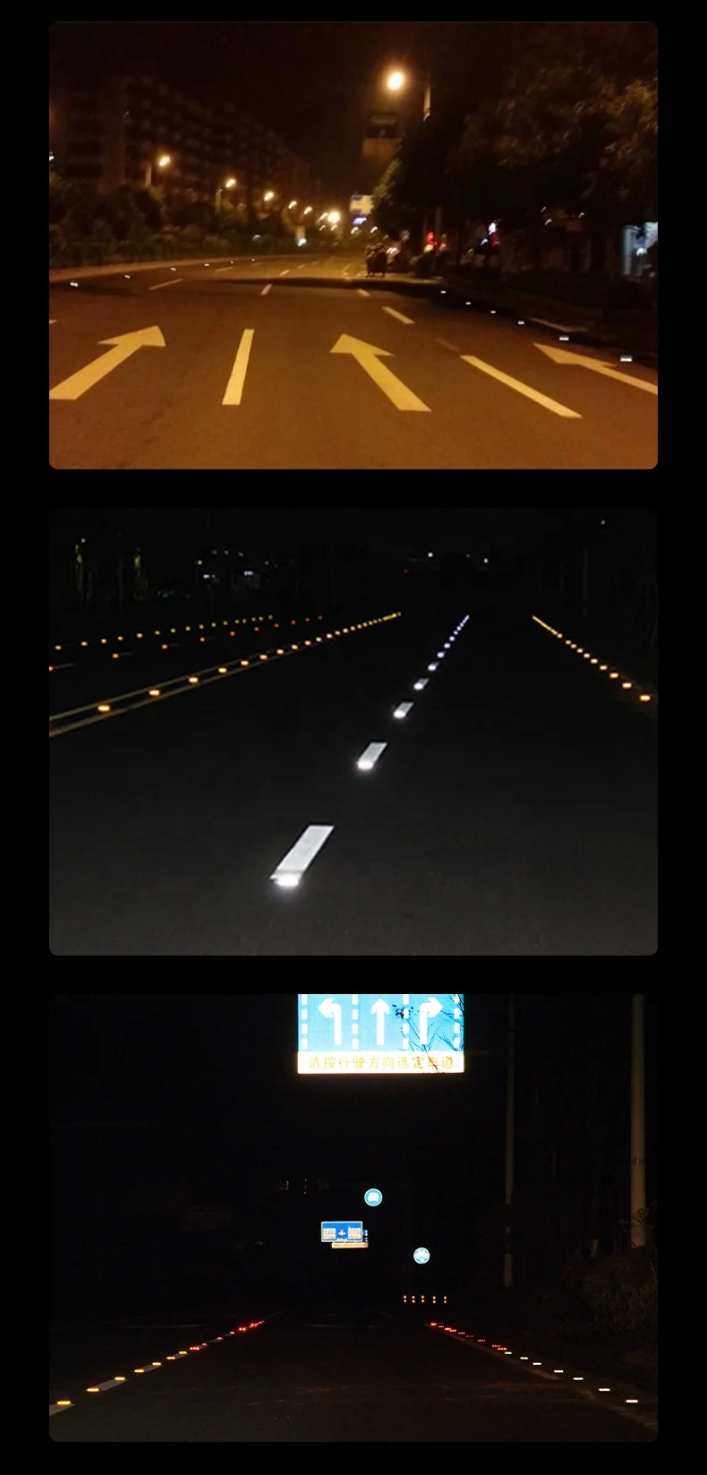 Manufacturer Customized Square Road Reflector Cat Eye Glass Aluminum Driveway Marker Traffic Reflective Road Stud