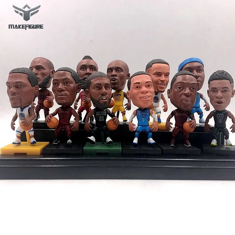 famous basketball player figurine toy, custom made 3inch pvc basketball figure for giveaway, basketball sports event figure toy