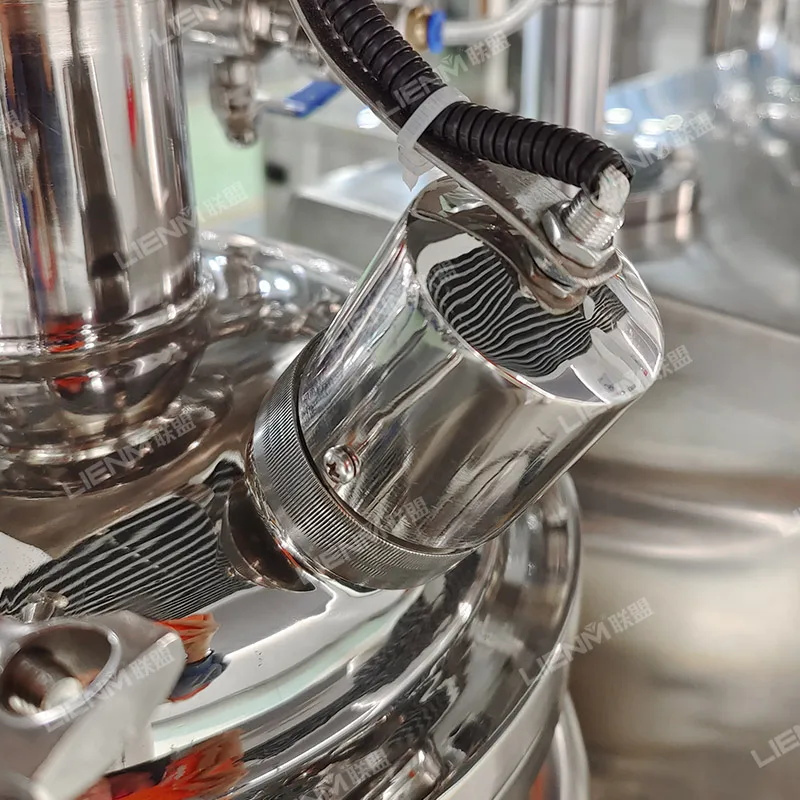 Vacuum homogenizer cream mixer emulsifying machine Cosmetics production equipment Paste hot wax mixing machine