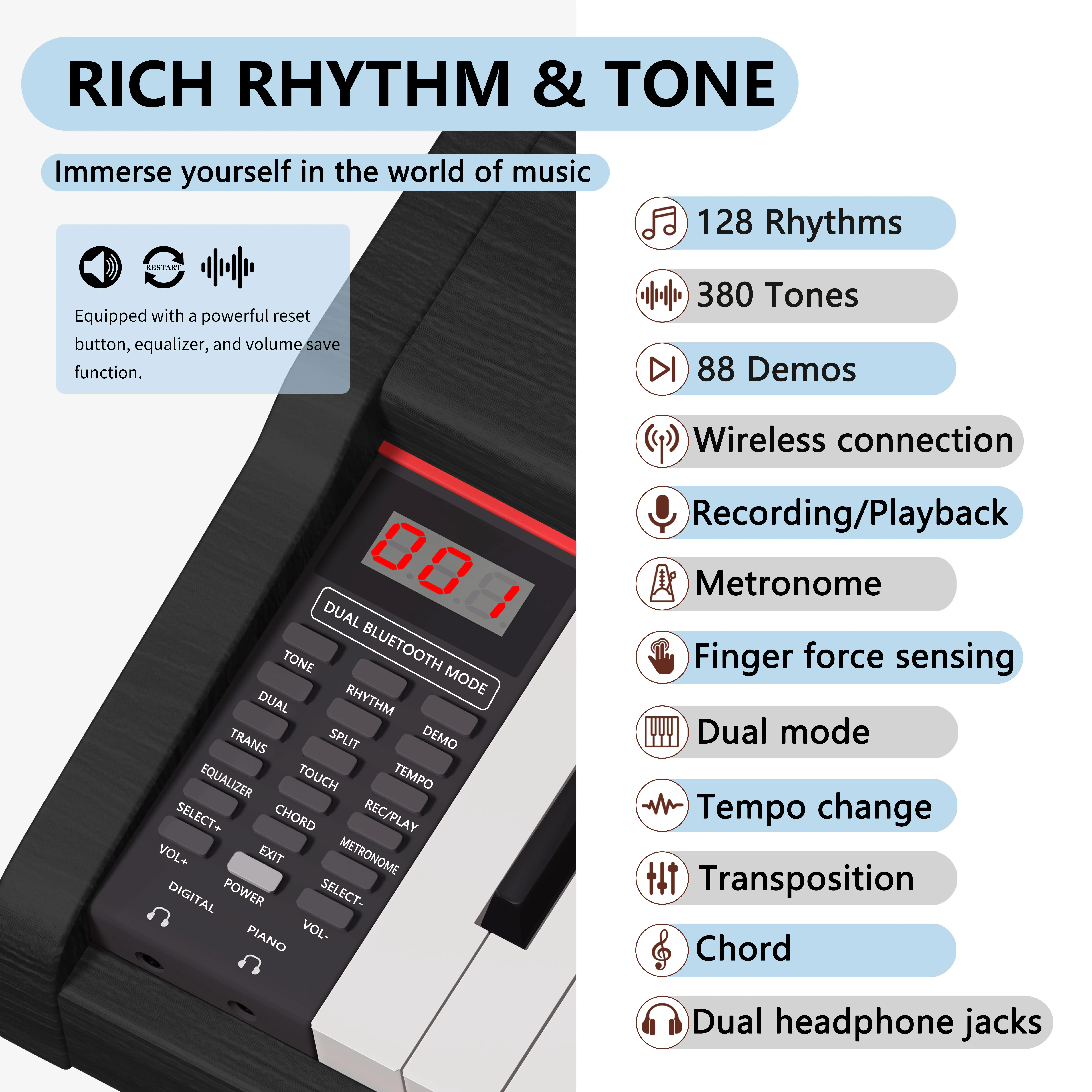 music keyboard digital piano 88 keys piano keyboard professionnel piano electronic