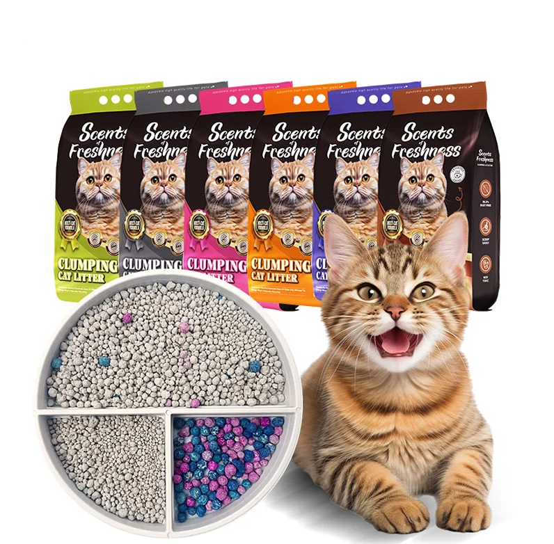 2024 cheapest factory wholesale eco-friendly absorption well pet cleaning and quickly clumping Bentonite cat litter