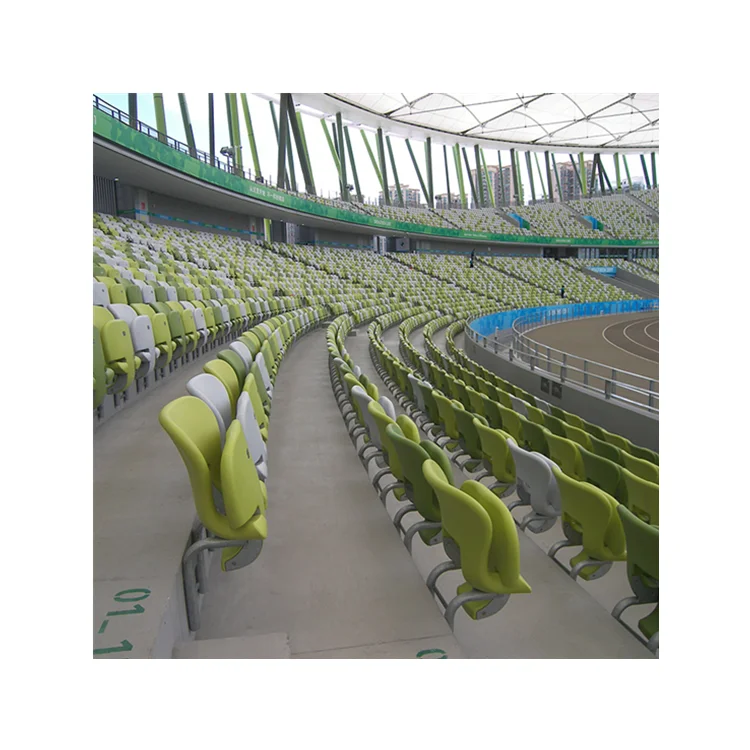 Avant ball games outdoor spring folding stadium chair heavy duty gym seats with inner metal support for public sports