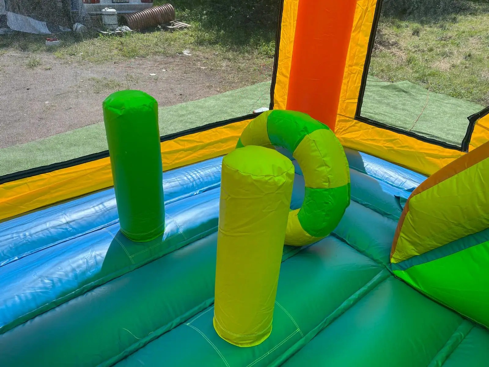 Newly design SpongeBob SquarePants Inflatable Fun City Trampoline Games Inflatable Playground For Kids