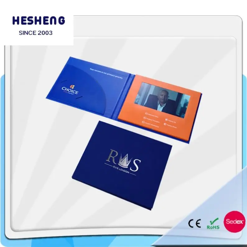 Advanced Technology Wholesale Price Electronic Brochure Video Greeting Cards
