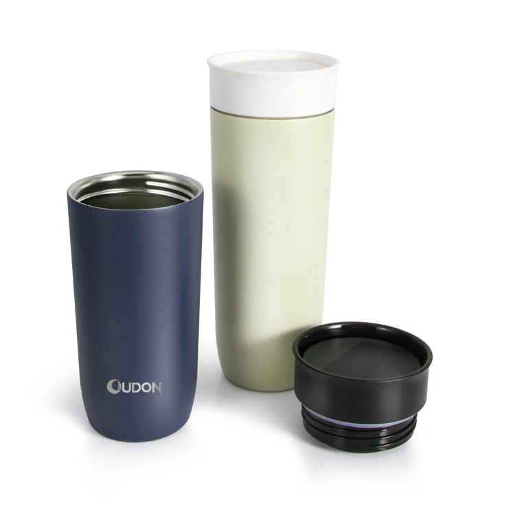 Portable 400ml/550ml Car Tumbler Cup Vacuum Insulated Stainless Steel Coffee Mug with 360 Degree Drinking Lid