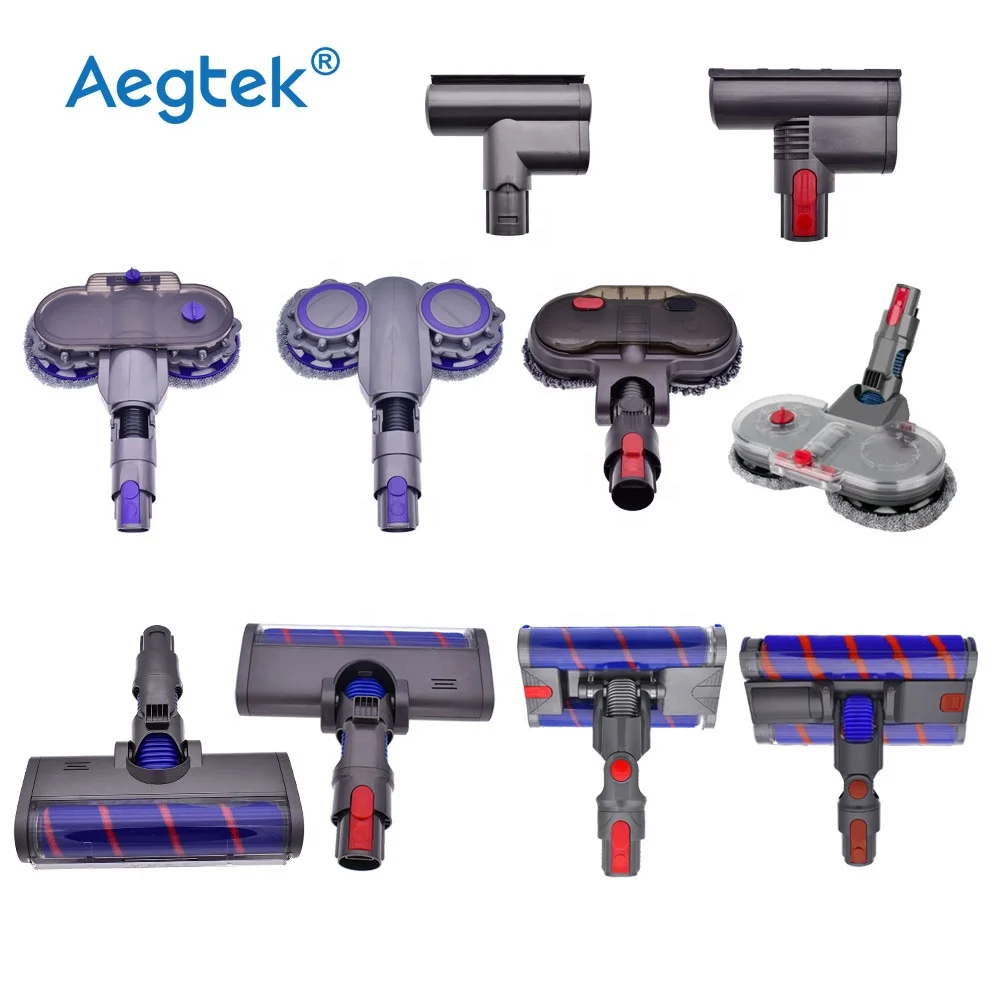 V7 V8 V10 V11 V15 Electric Mop Brush Head for Dysons Cordless Vacuum Cleaner Household Replacement Parts Made of Plastic