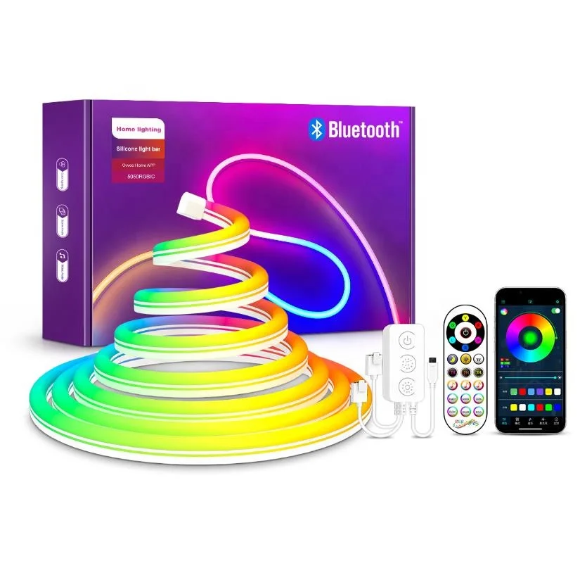 Manufacturer Wholesale Waterproof Rgbic Neon Led Lights Flexible Soft Strip for Bedroom