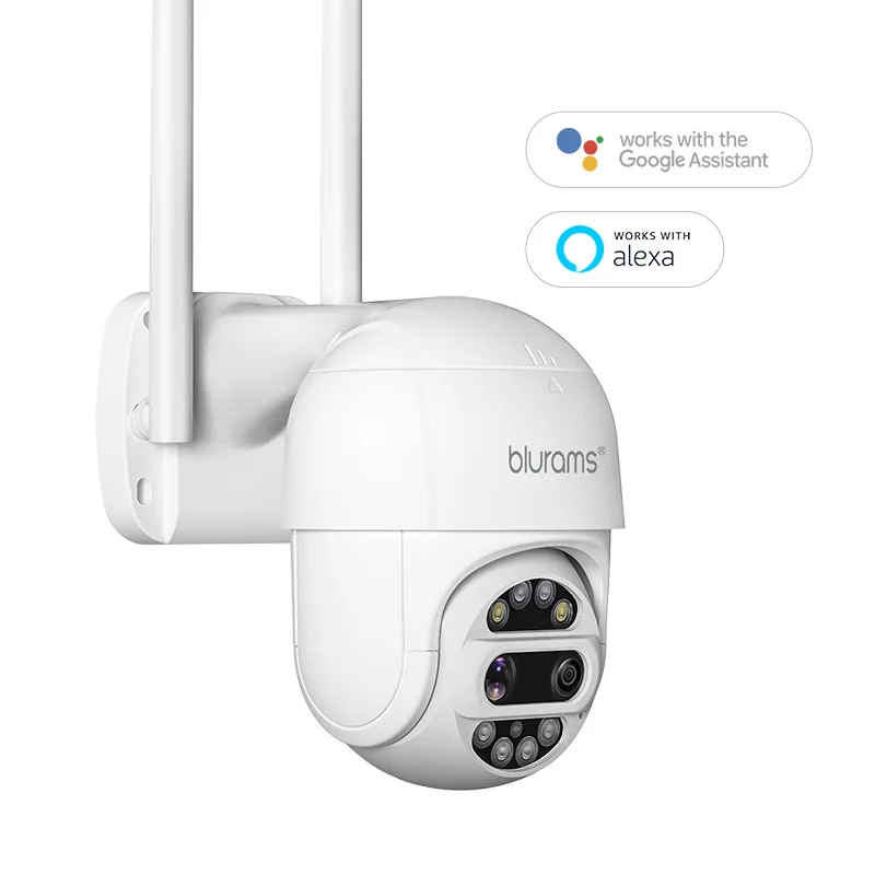 PTZ 3MP Wi-Fi IP66 Camara IP 360 Doble Lente Outdoor Security Surveillance Camera with Night Vision