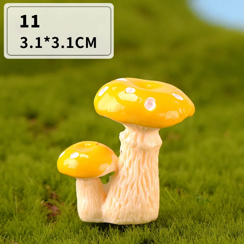 Yiwu insheen ремесло милый кукольный дом реквизит diy смолы кабошон 3d миниатюрные грибы