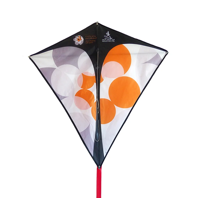 diamond shape polyester flying kite for children