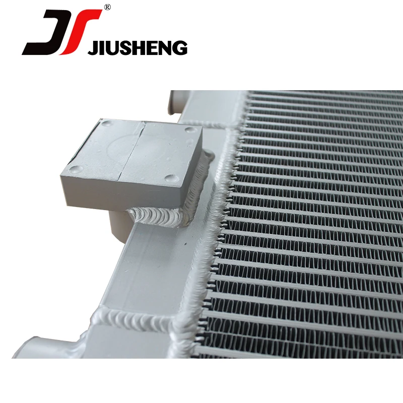 Hydraulic oil cooler for excavator oil cooler assembly heat exchanger