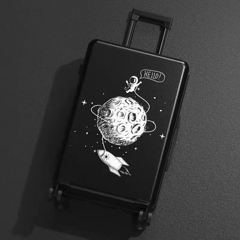 Astronauts luggage Suitcase Luggage Pp cartoon travel password box student small fresh trolley case suitcase men and women