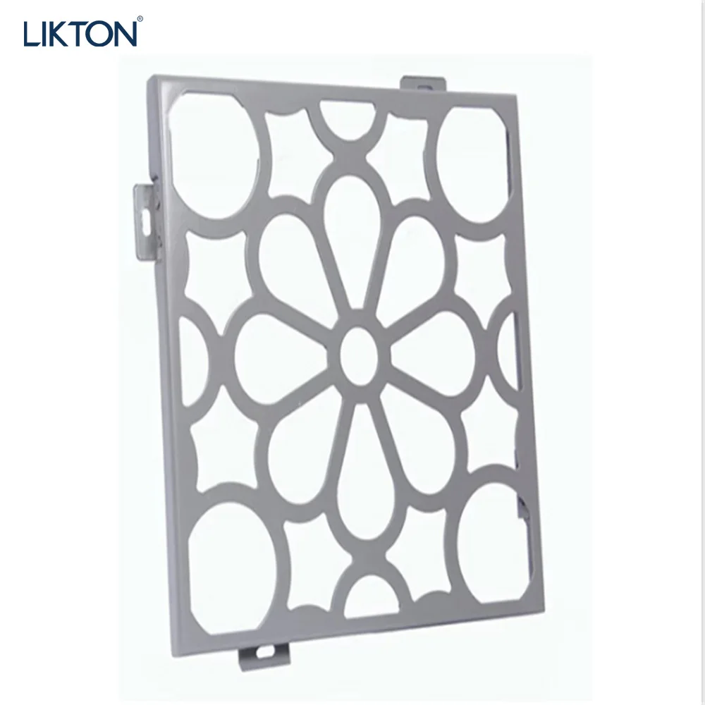 Building Material Aluminum Hollow Art  Design Wall Panel Metal Clad Panel Cladding Exterior Curtain Wall