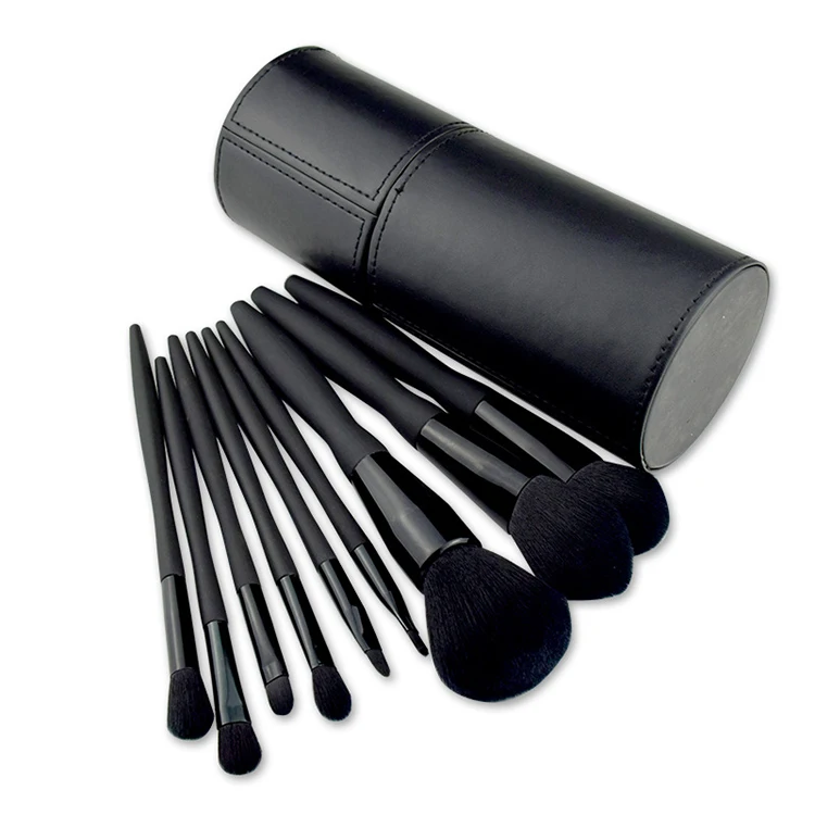 9 pcs black makeup brush manufacturers wholesale makeup brush sets makeup brush set custom vegan soft fiber hair