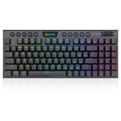Redragon K625P-KB Yi 94 Keys Red Switch Hotswap Keyboard Wired RGB Backlight Ergonomic Design Mechanical Keyboard