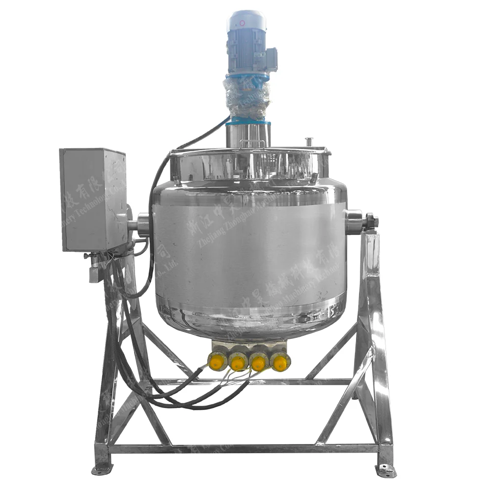 Stainless steel good sealing Flange seal mixing tank Milk Paddle mixer Natto Soybean making machine