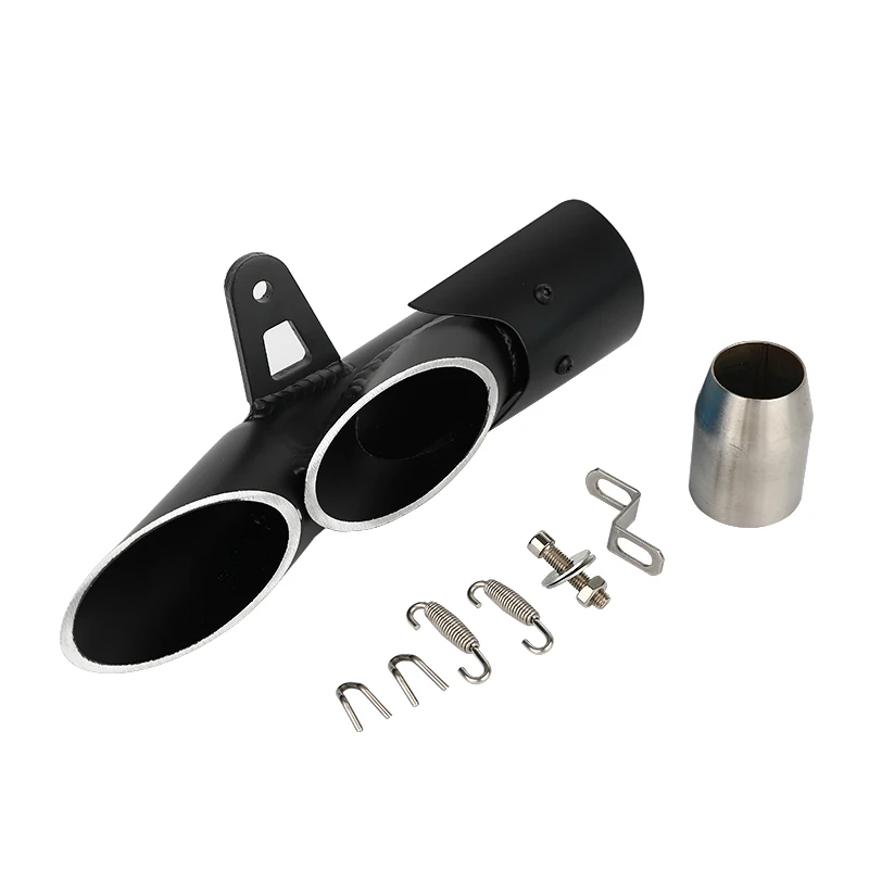 Motorcycle Exhaust Muffler Carbon Fiber  2 hole 3 hole  Exhaust pipe