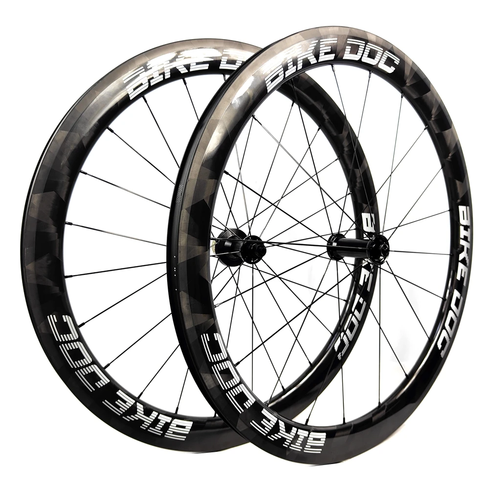 BIKEDOC WR2650V Carbon Fiber Professional Bicycle Rim Width 26mm Depth 50mm Hub XR300 Rim Brake Butterfly Appearance