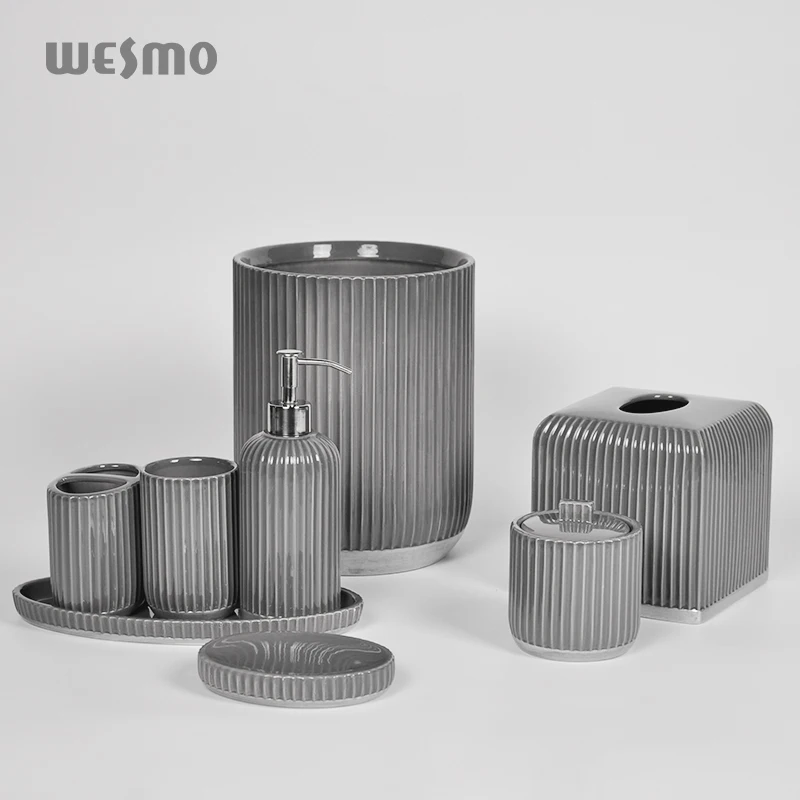 Modern European Noble and Elegant Style Household Ceramic Bathroom Sets Luxury Bathroom Accessories for Hotels home