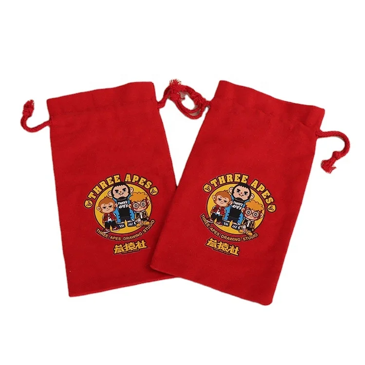 High quality Durable tote storage bag environmental cotton packing bag canvas drawstring bag