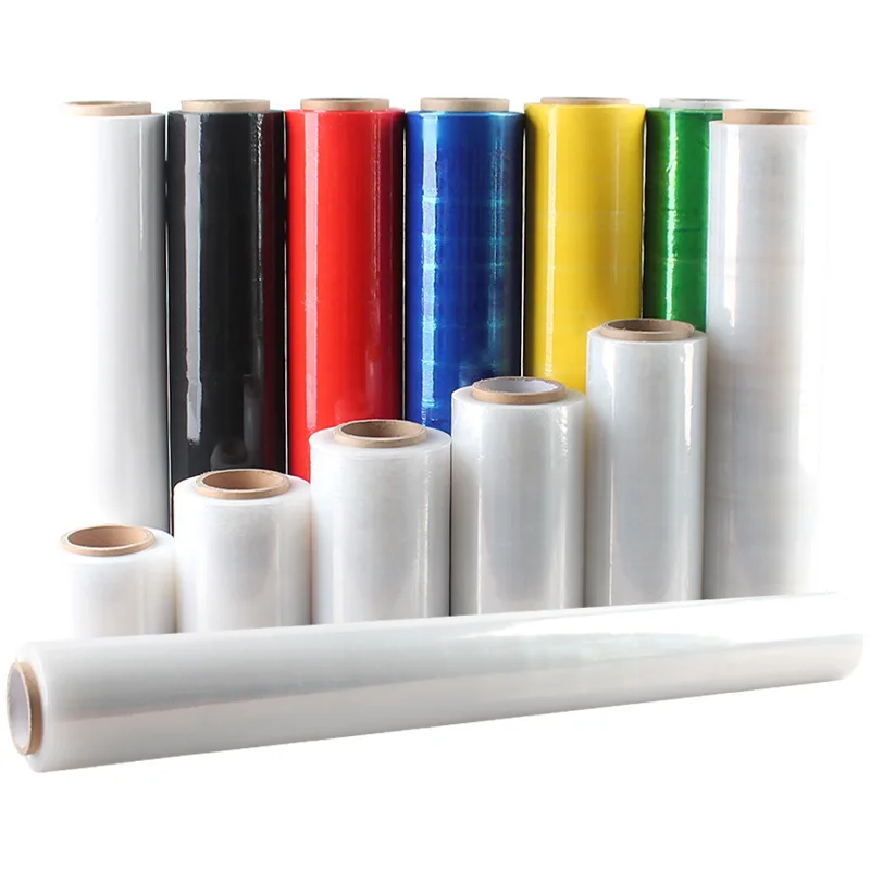 
Factory Price Soft 500mm Pallet Wrapping Film Roll 23 Micron Stretch Film Wrap For Hand Use 