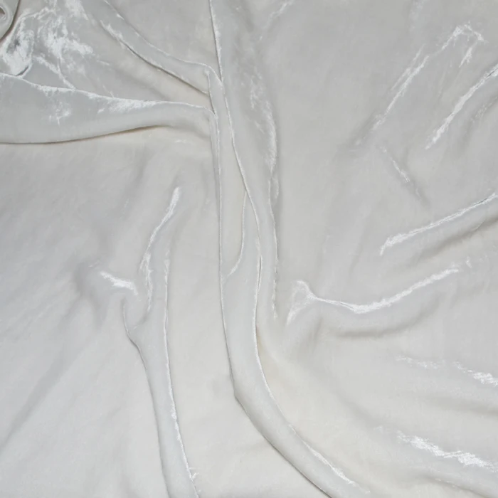 Eco Friendly Undyed 100% Pure Silk viscose Velvet Fabric 18% Silk 82% Viscose Velvet Silk Fabrics For Garments