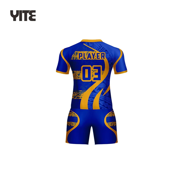 Wholesale Breathable Rugby Shirt for Men Dry Quick Sublimated Rugby Shirts 100%polyester High Quality Custom Rugby Shirt