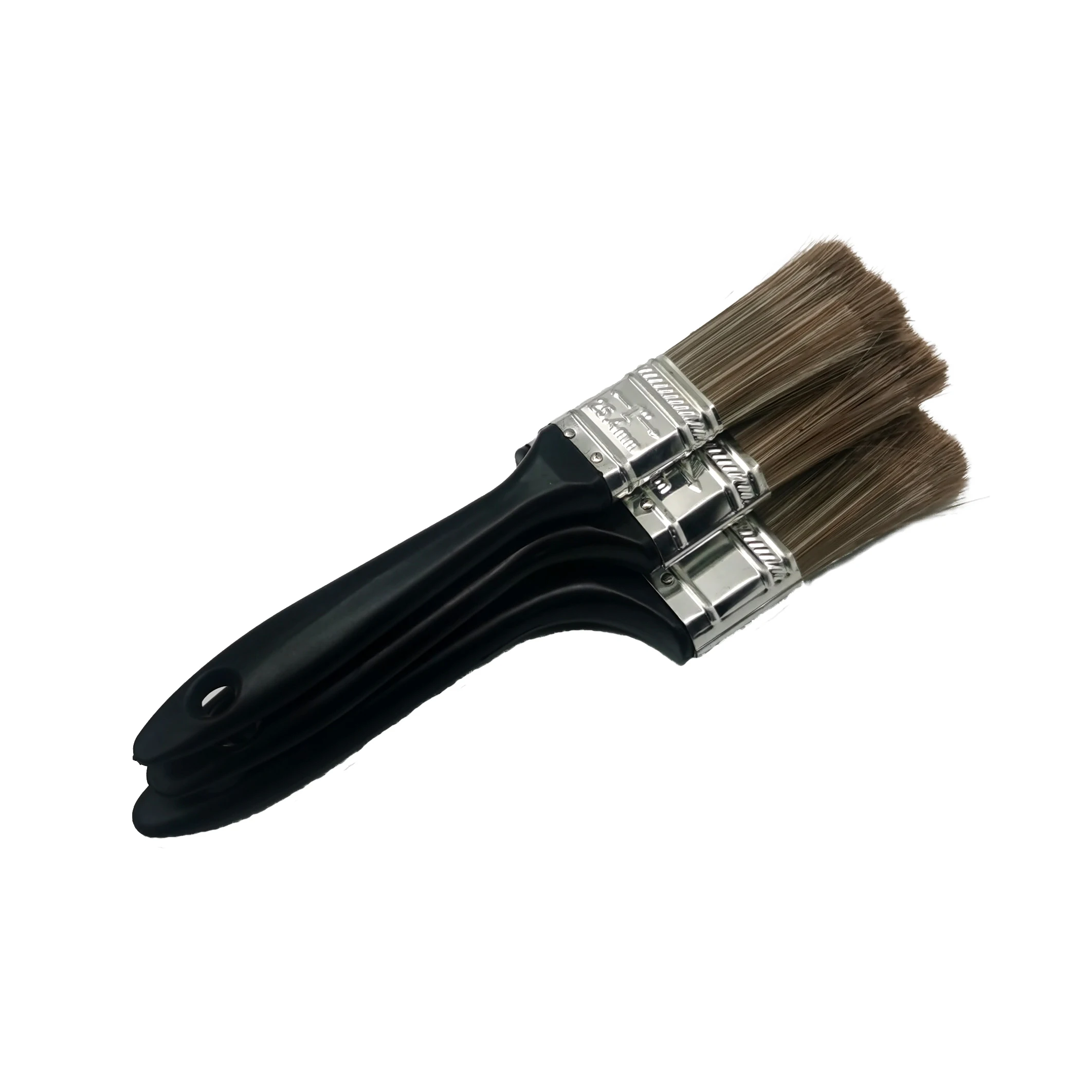Cheap 3pcs professional oil paint brushes and flat paint brush