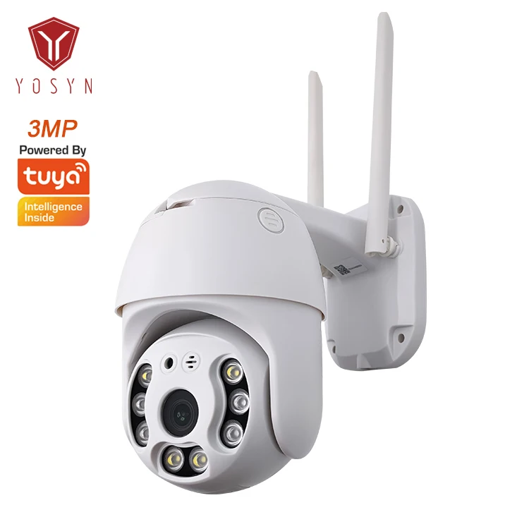  1080P наружная водонепроницаемая Wi-Fi IP-камера Tuya 3.0MP Беспроводная система видеонаблюдения для дома PTZ безопасные