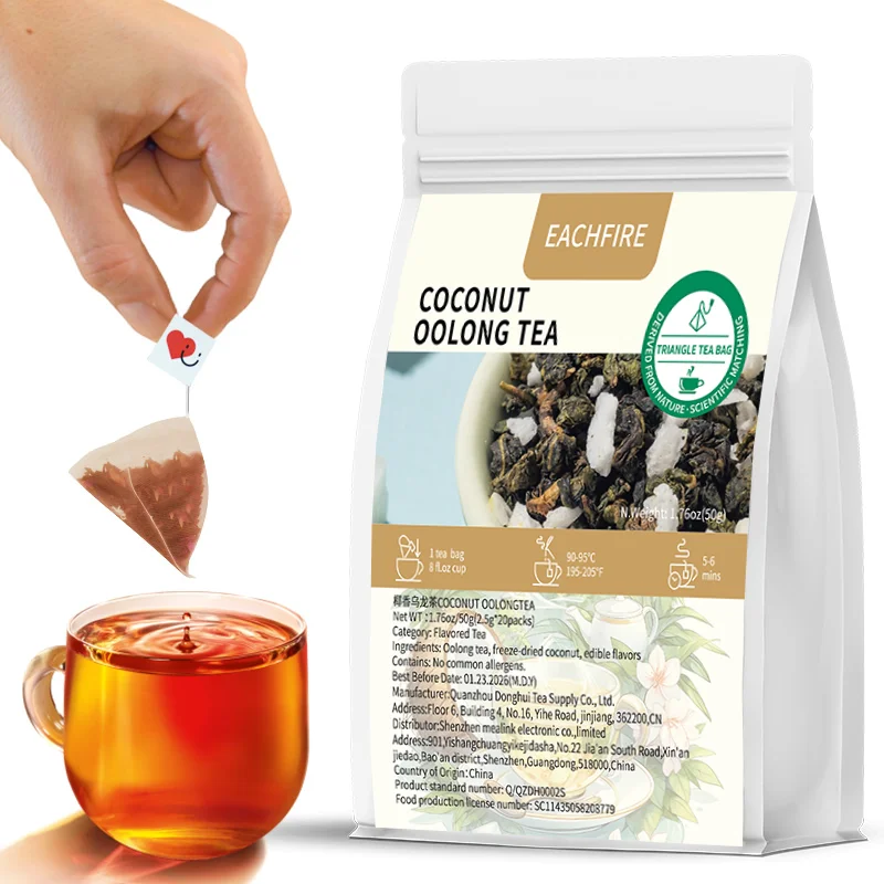 Chinese tea Export to Russia Custom drink Nature picking Fresh black tea leaves Convenient brewing fallow Pyramid Tea Bag