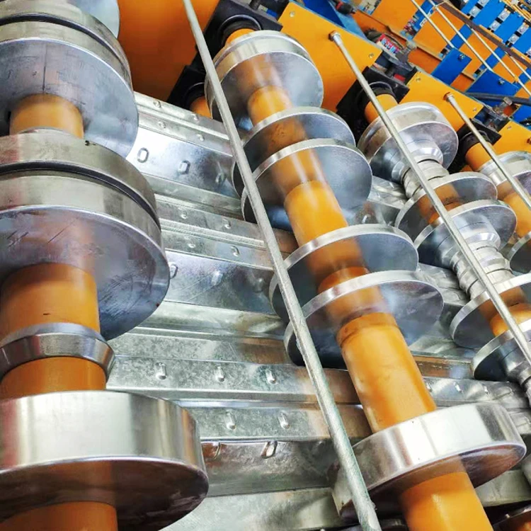 Steel Structure Metal 688 Deck Roll Forming Machine floor decking Steel Galvanized Floor Decking Roll Forming