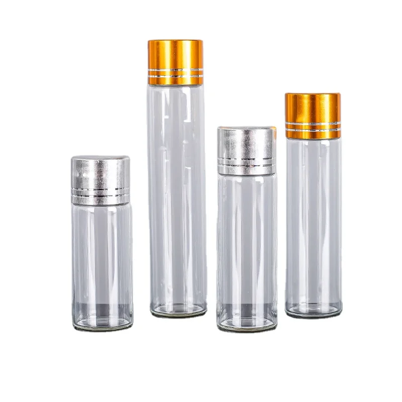 
Mini Sample Size 5ml 6ml 8ml 10ml 12ml 17ml 20ml 25ml transparent gold plating reagent bottle 