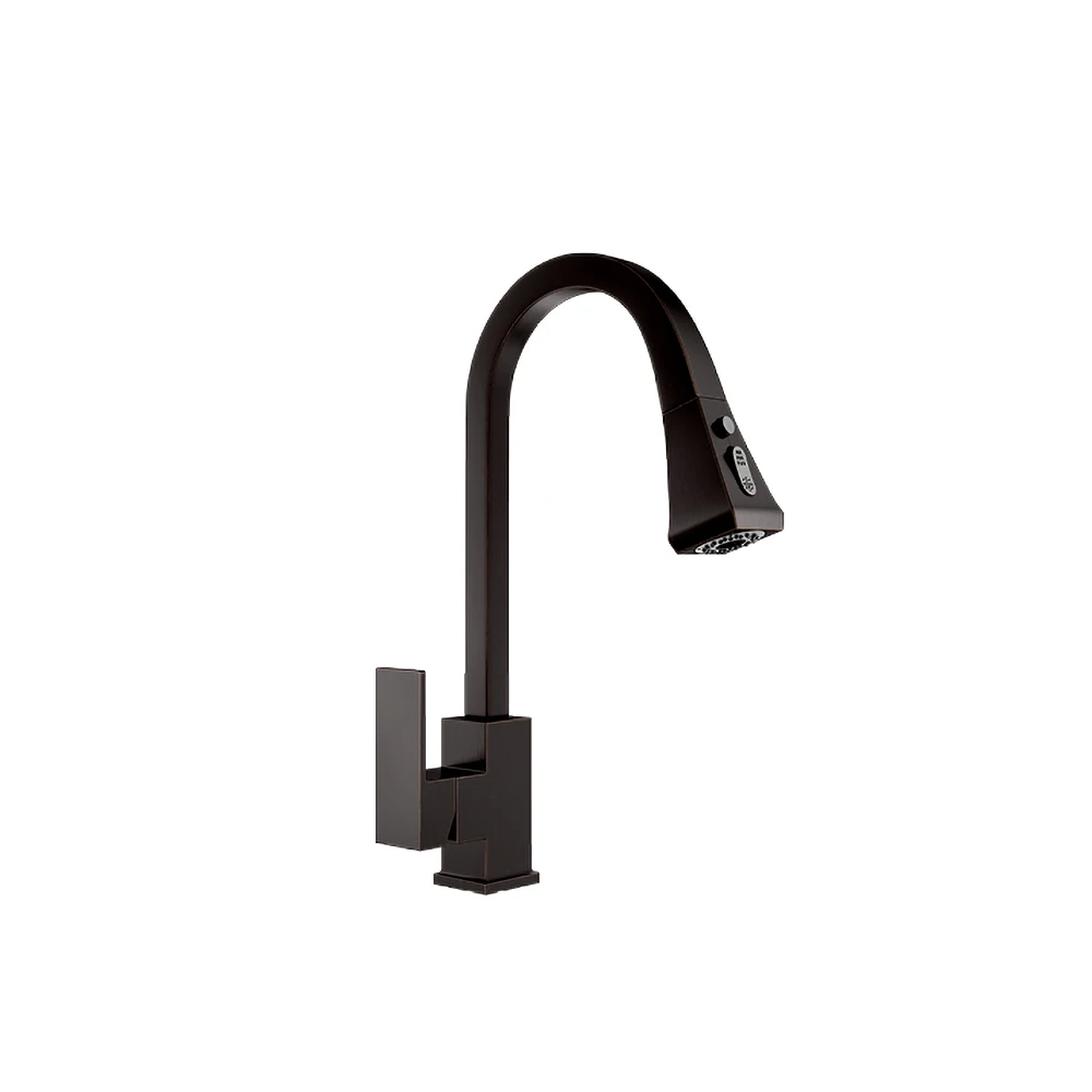 Kaiping Modern design kitchen mixer brass singe lever chrome square sink faucet hot and cold water kitchen sink tap