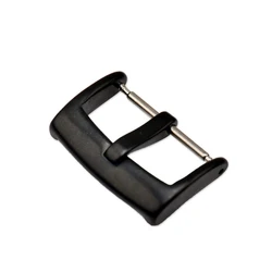 Durable 16mm 18mm 20mm 22mm black and silver metal watch clasp buckle watch strap buckles