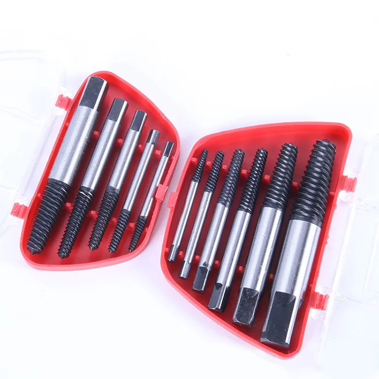 5Pcs Steel Broken Speed Out Damaged Screw Extractor Set Broken Bolt Remover Easy Out Set 5pcs screw extractors