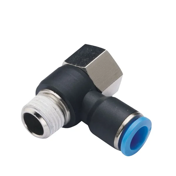 good quality PHF Female Universal Elbow Plastic Push-in Fitting Air Tube Fitting Pneumatic Fittings
