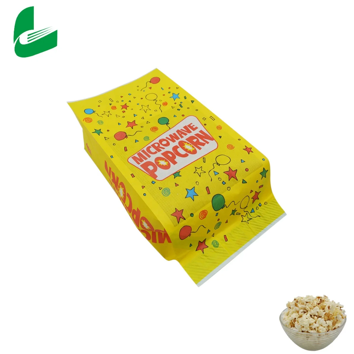 Custom food kraft making biodegradable microwave  popcorn bags