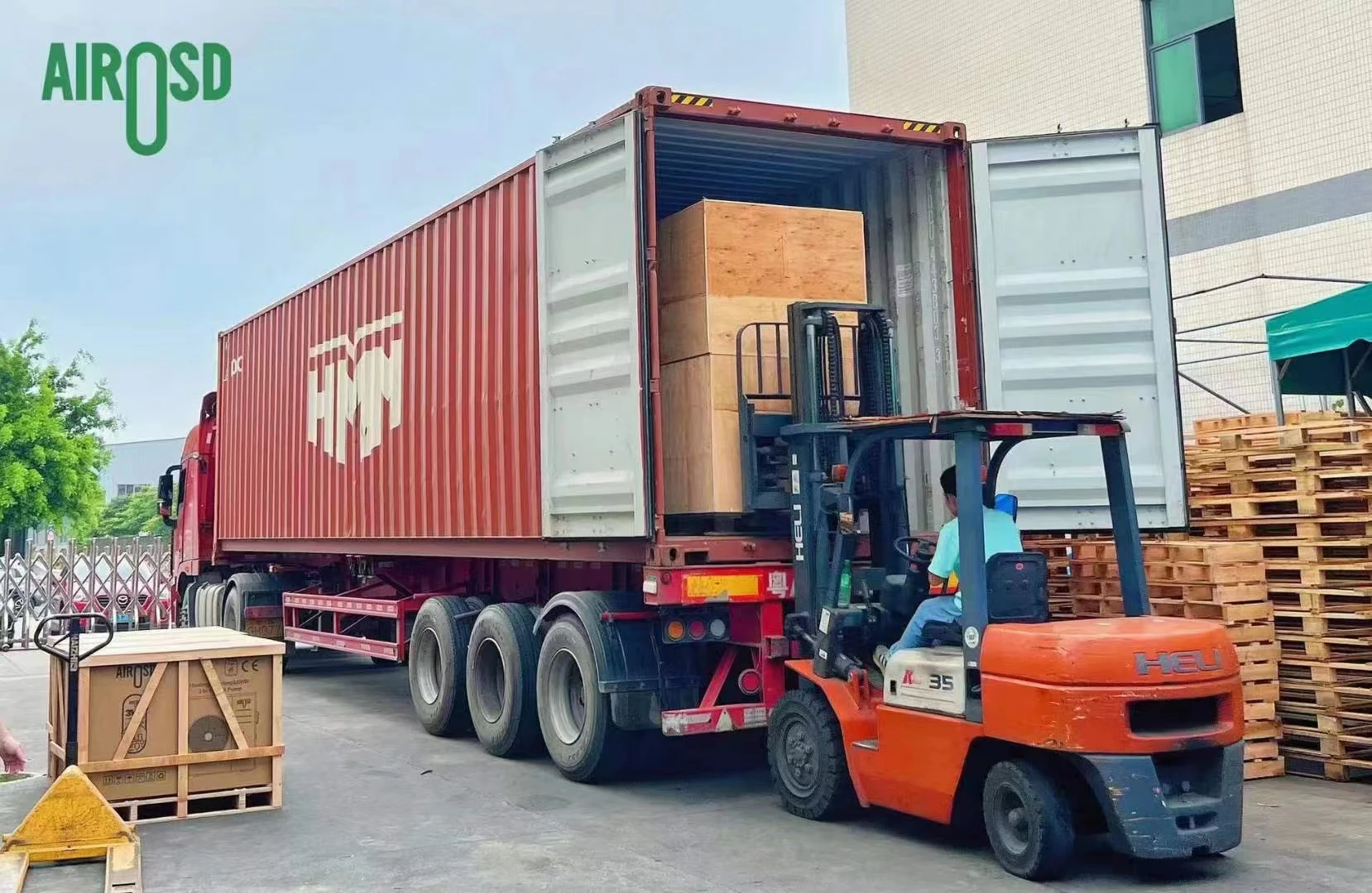 Airosd Cutting Edge Wifi Control Cost Efficient Full DC Inverter Water Source Split Heat Pump  Water Heater