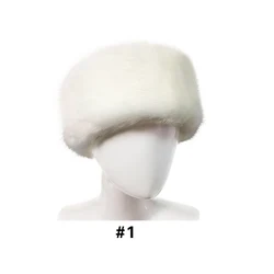 Повязка на голову из искусственного лисьего меха модная пушистая Лыжная шапка теплая головная повязка Эластичная